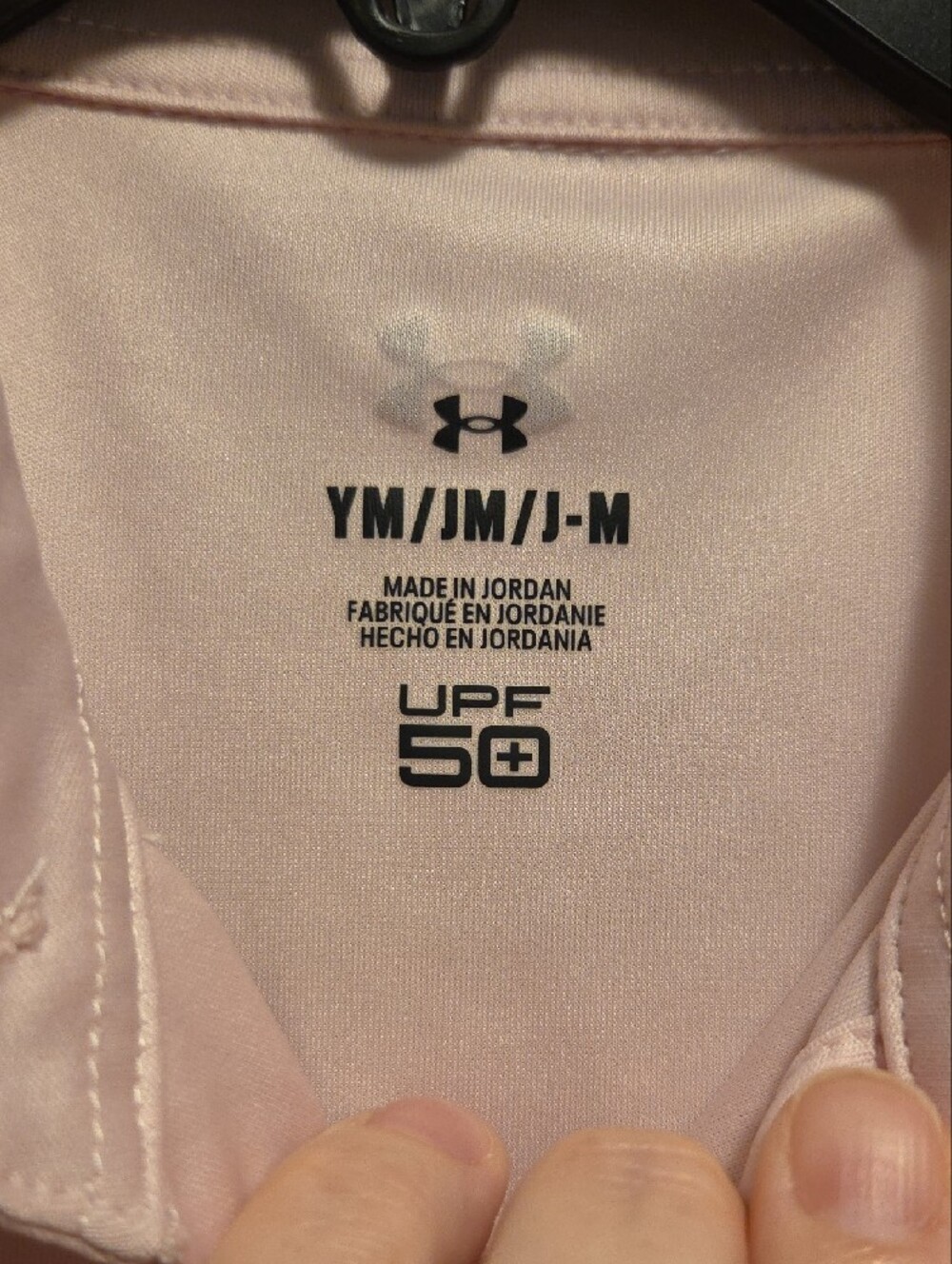 Under Armour Boy's Polo Shirt - Light Pink - Picture 2 of 4